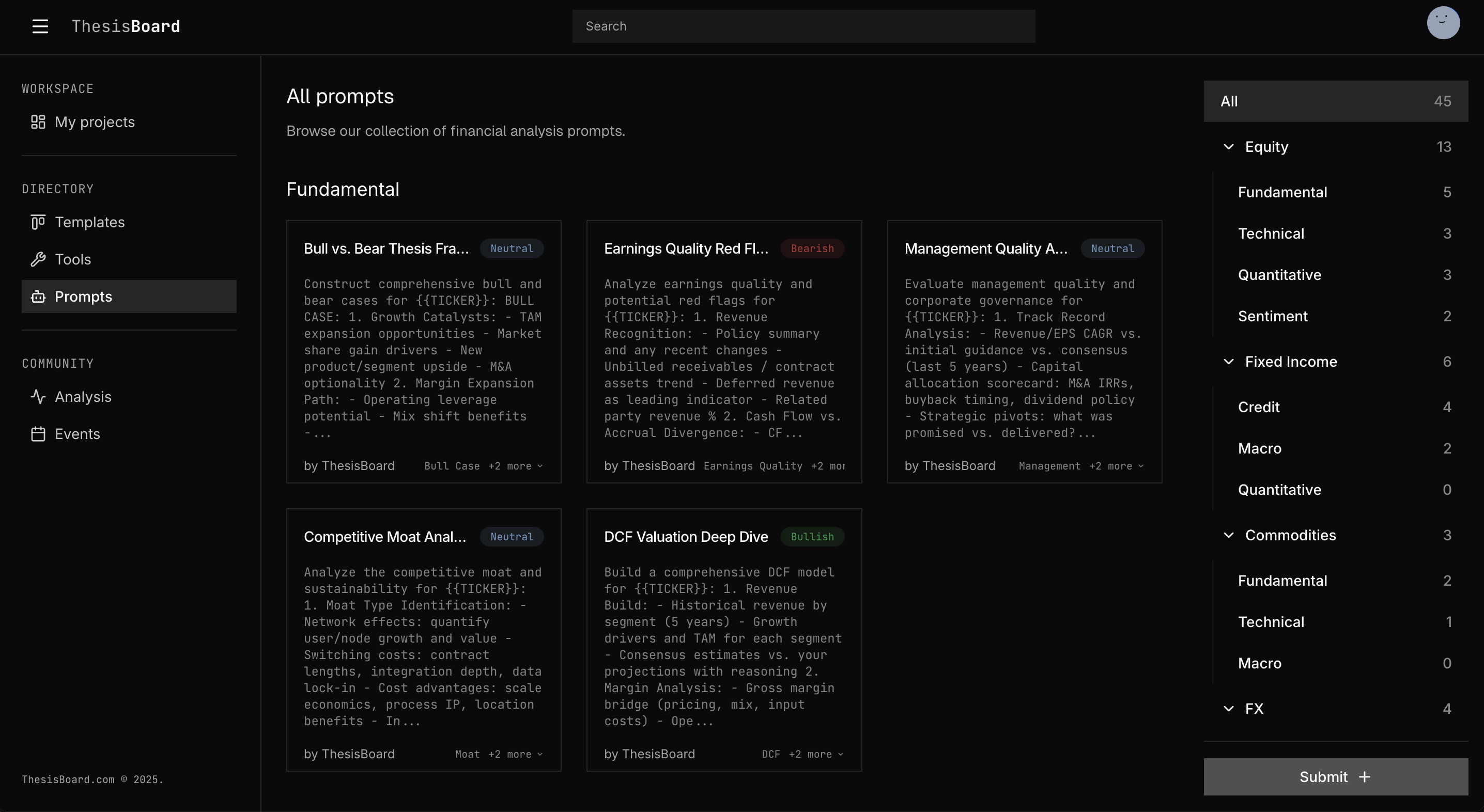 ThesisBoard - Screenshot 4 showing product features and functionality