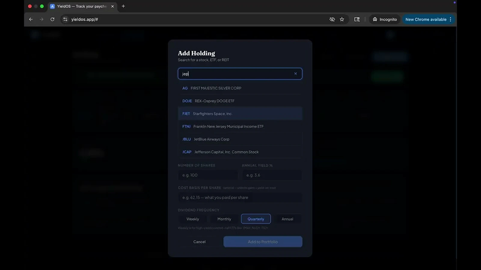Yieldos screenshot 1 (video preview)