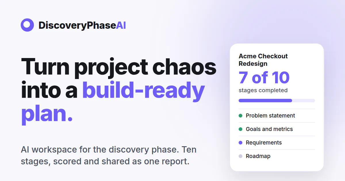 Discovery Phase AI gallery image