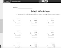 Math Sheet Maker media 1