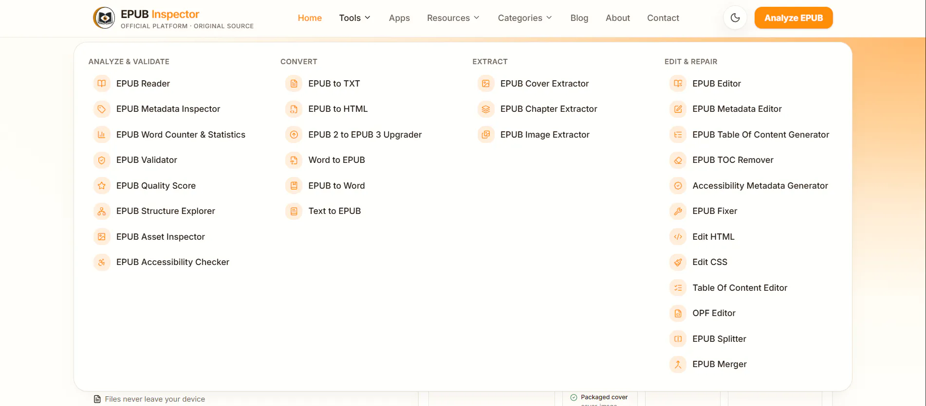 EPUB Inspector gallery image
