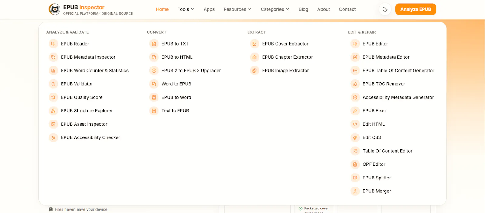 EPUB Inspector screenshot 4