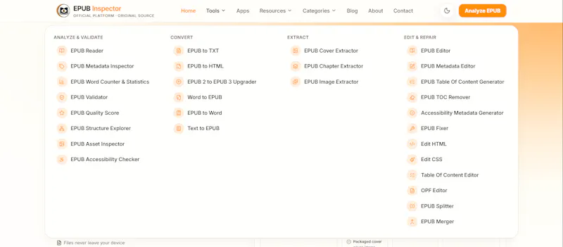 EPUB Inspector screenshot 4