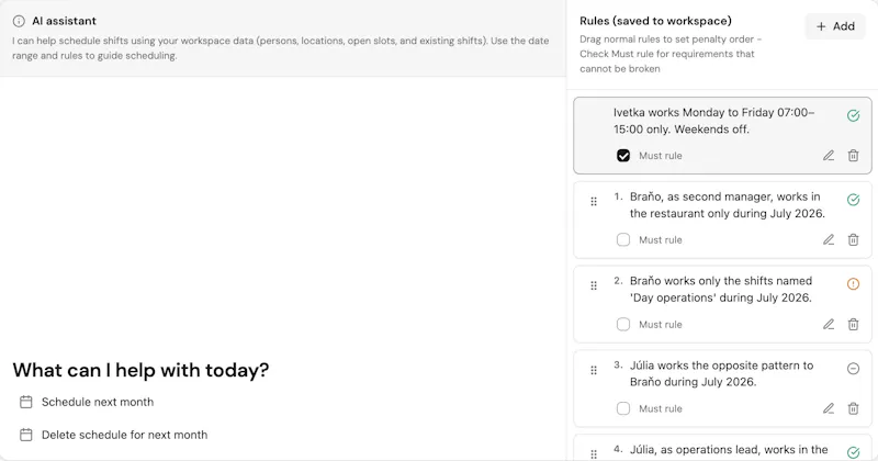 ShiftScheduler.ai screenshot 2