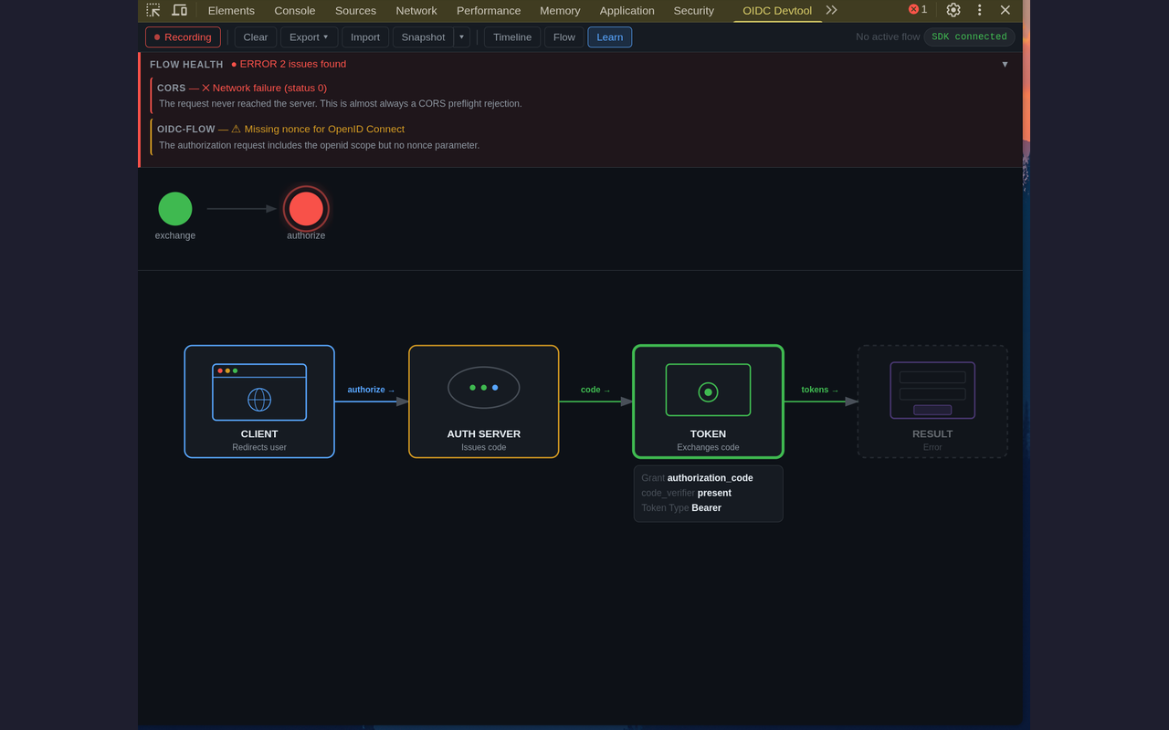 OIDC/OAuth Devtool Extension