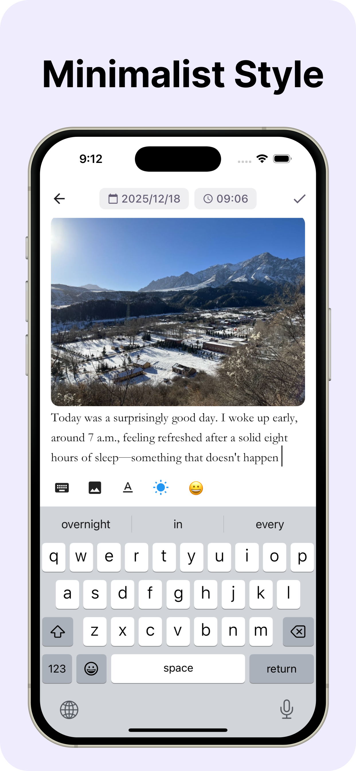 MoDiary - Screenshot 2 showing product features and functionality