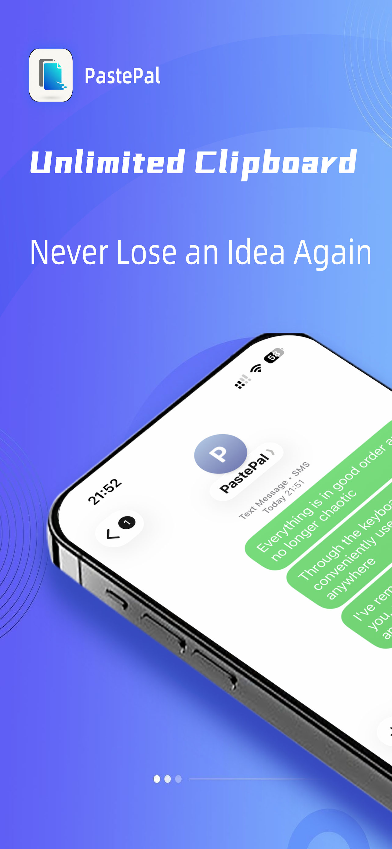 PastePal - Main product screenshot demonstrating key features and user interface