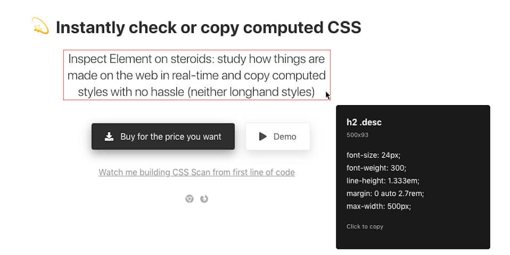 CSS Scan : p/css-scan | Product Hunt