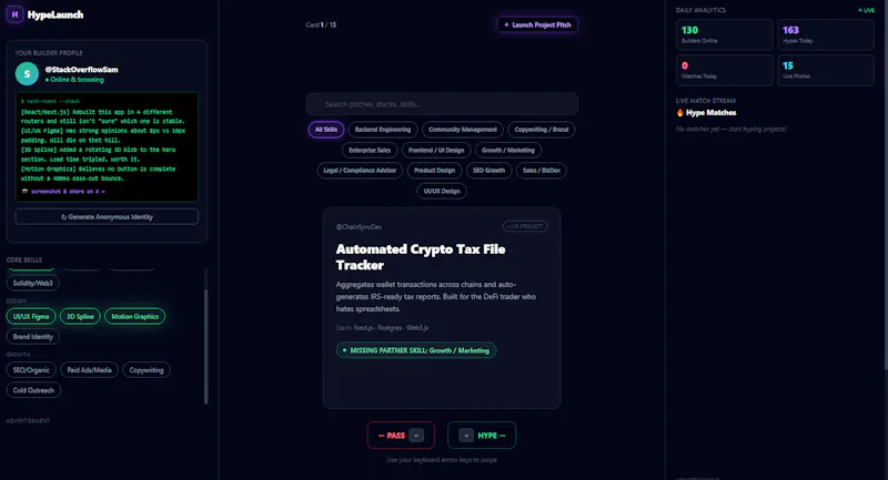 HypeLaunch — Co screenshot 1