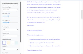 PDF to Handwriting Converter Online gallery image