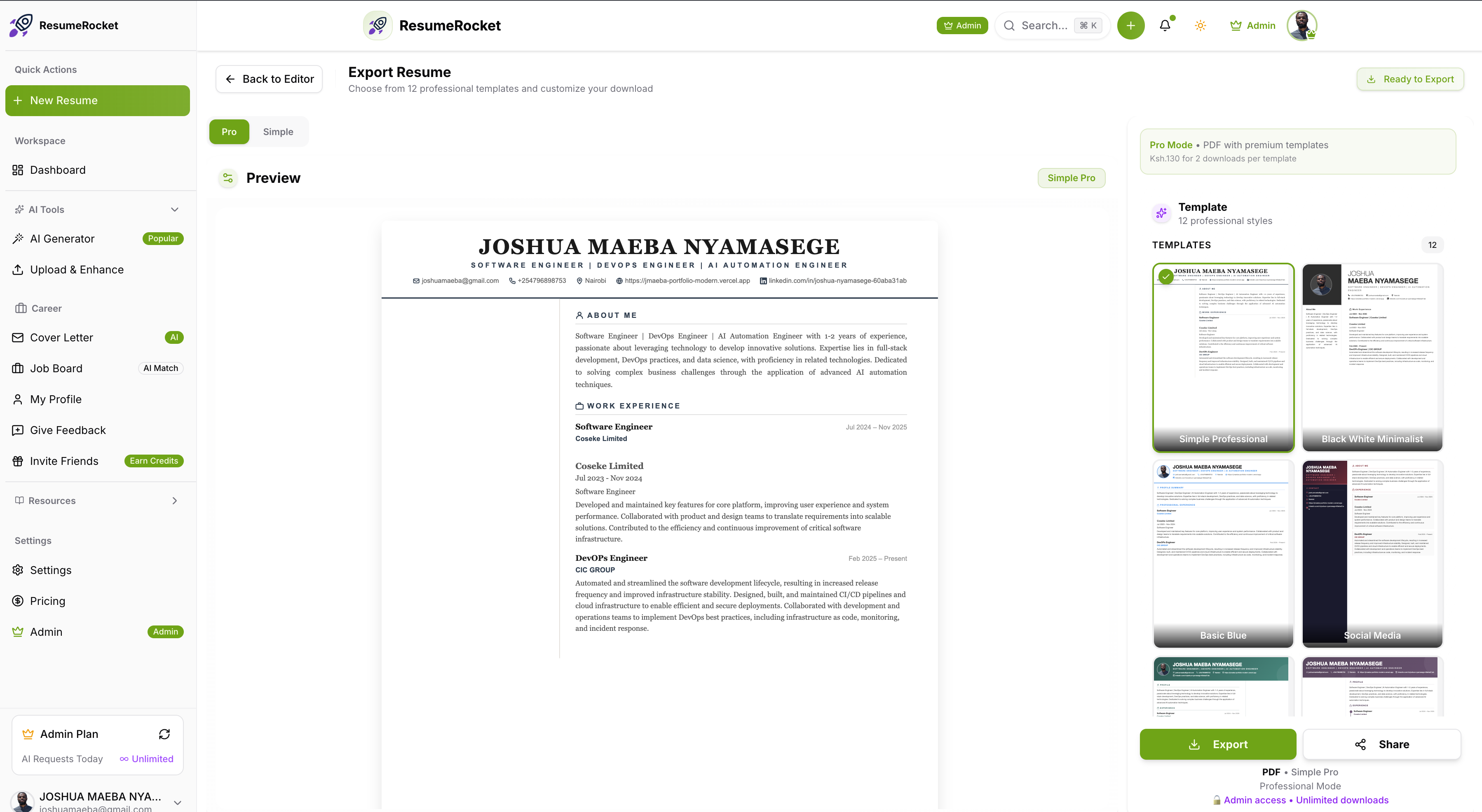 ResumeRocket gallery image