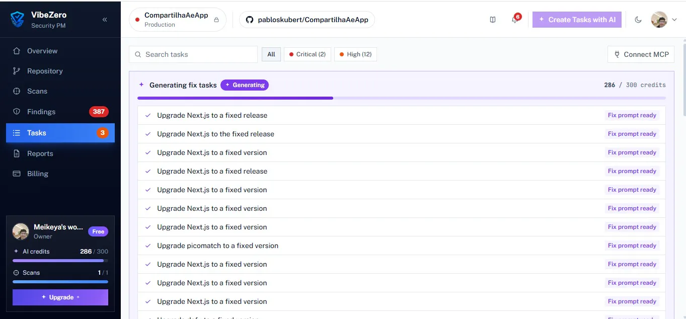 VibeZero - Protect your VibeCoded App gallery image