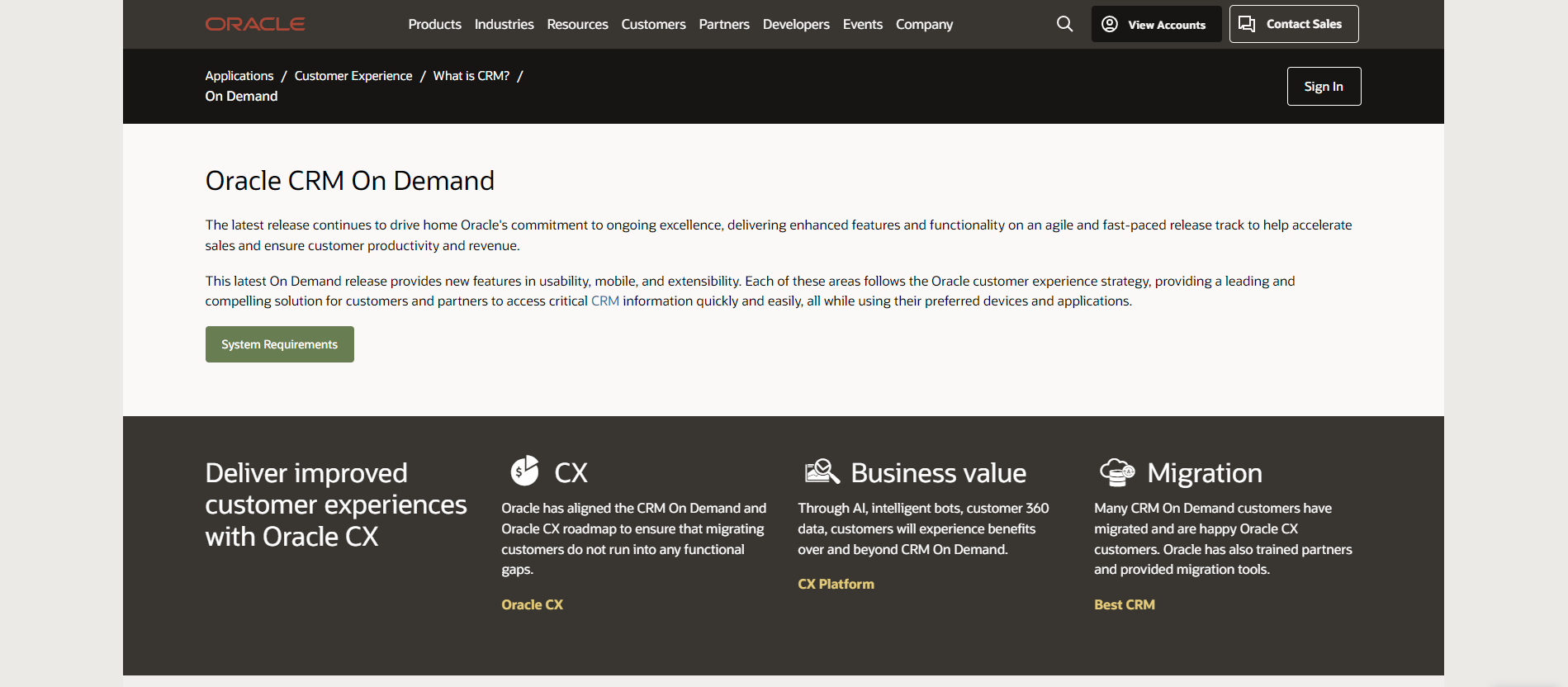 Oracle CRM gallery image