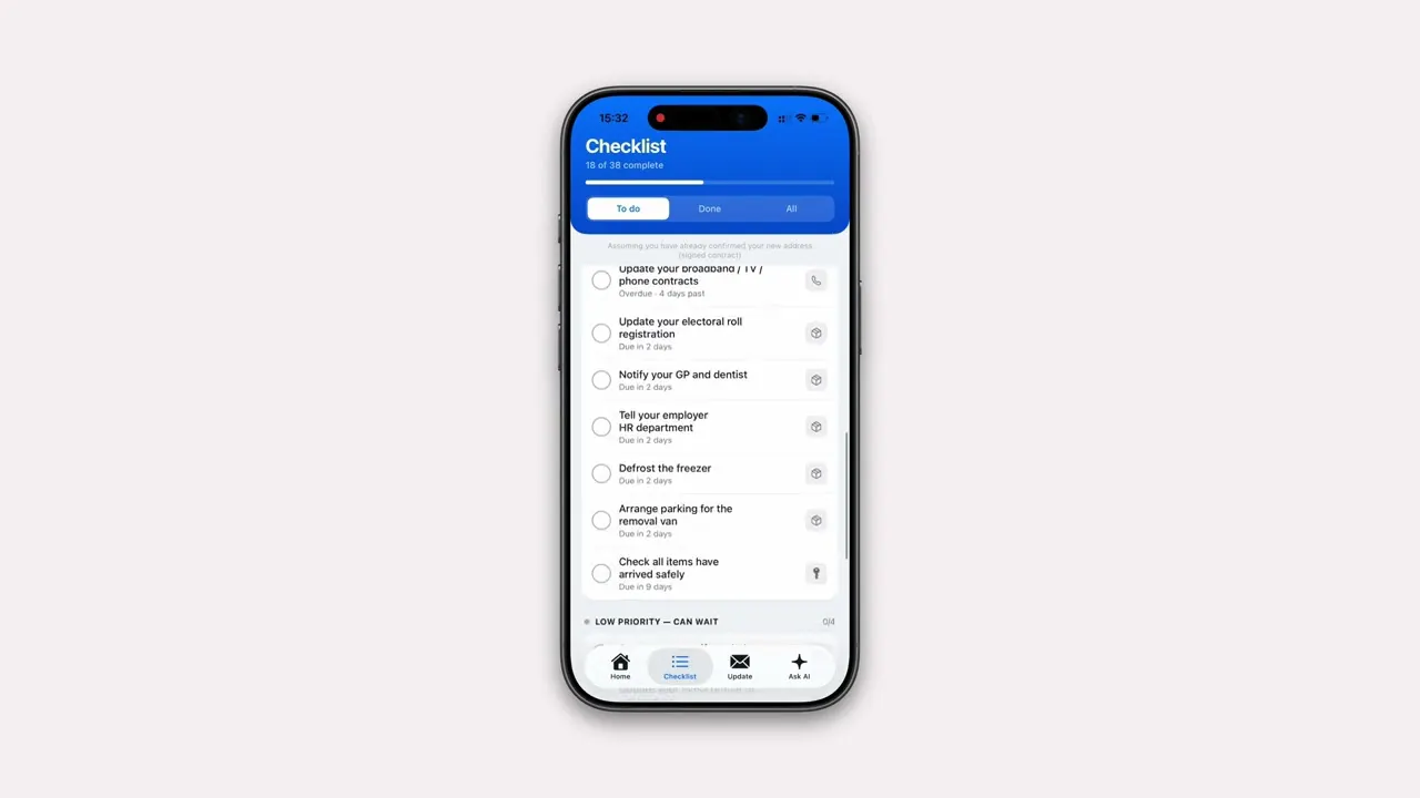 Settly App - UK Moving Planner gallery image