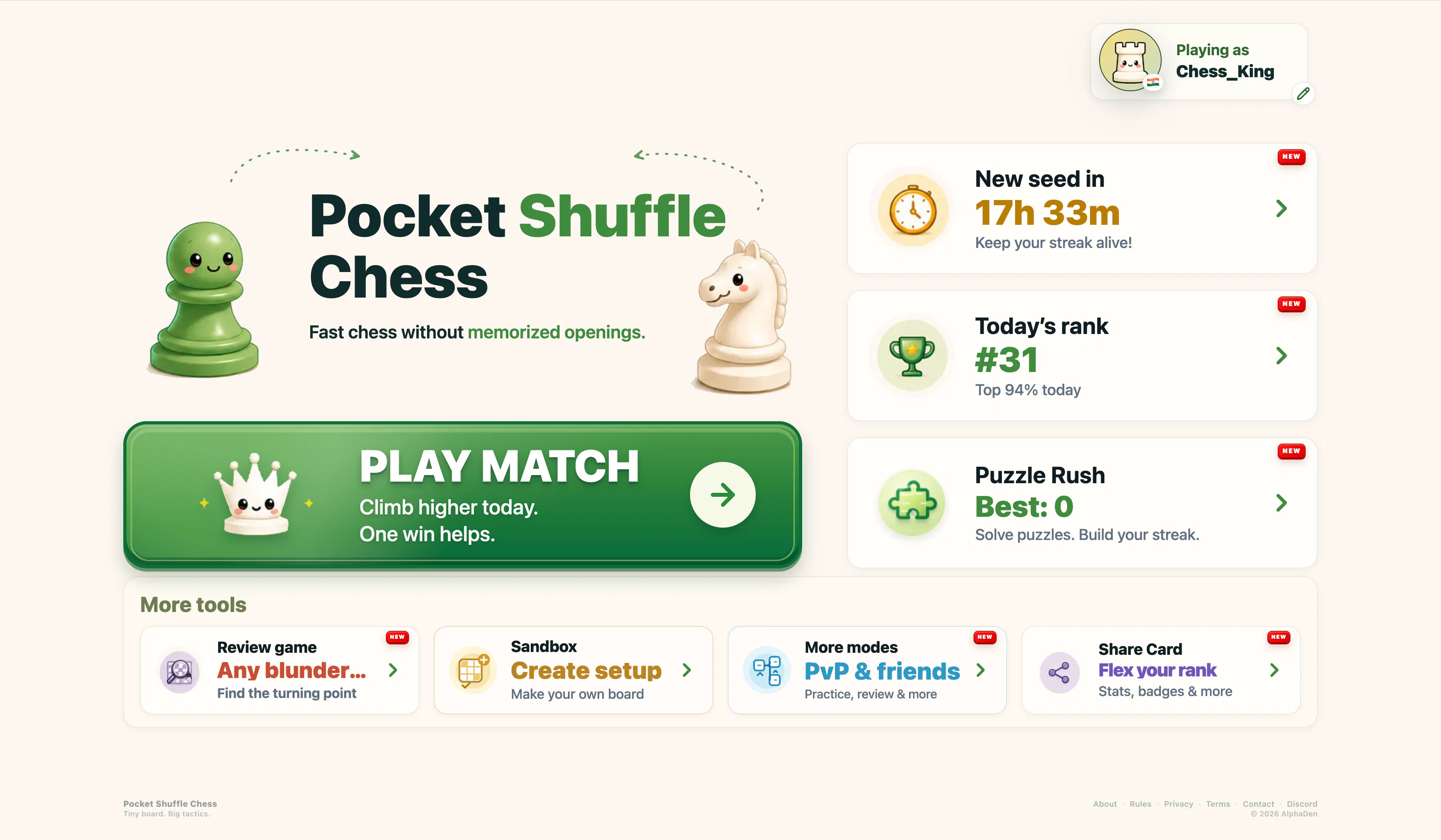 Pocket Shuffle Chess gallery image