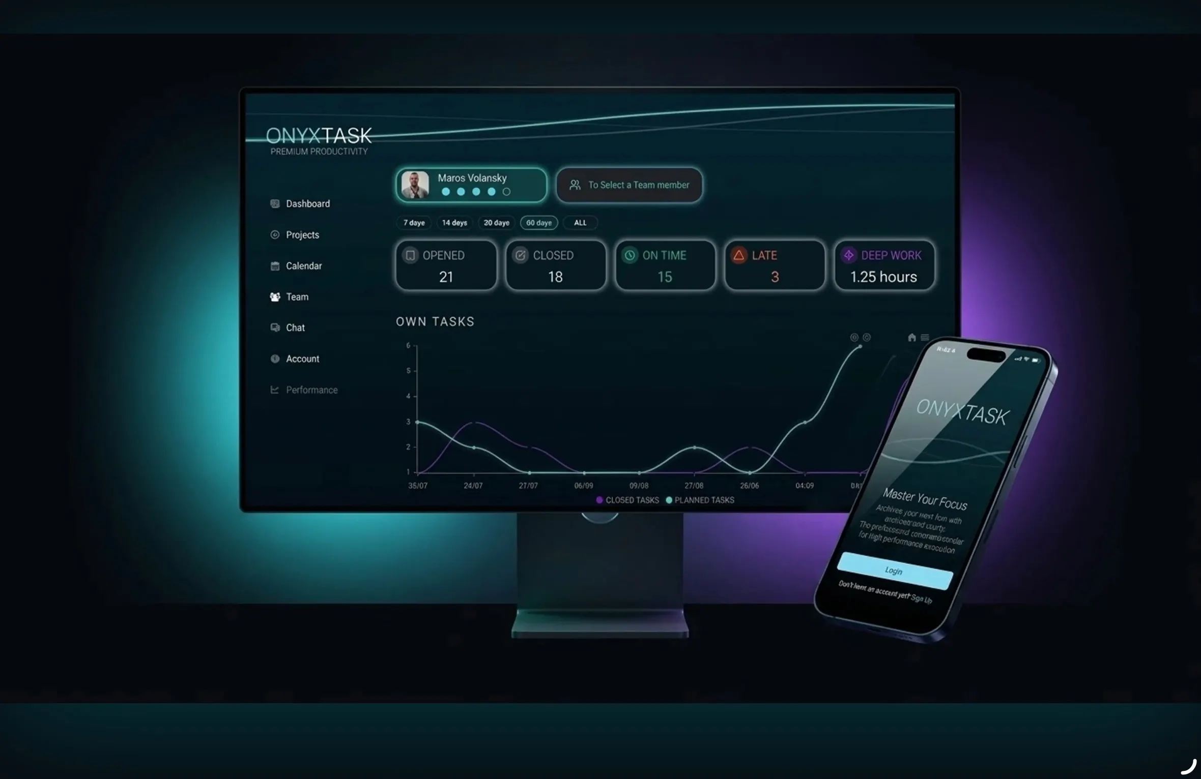 ONYXTASK - Web application gallery image