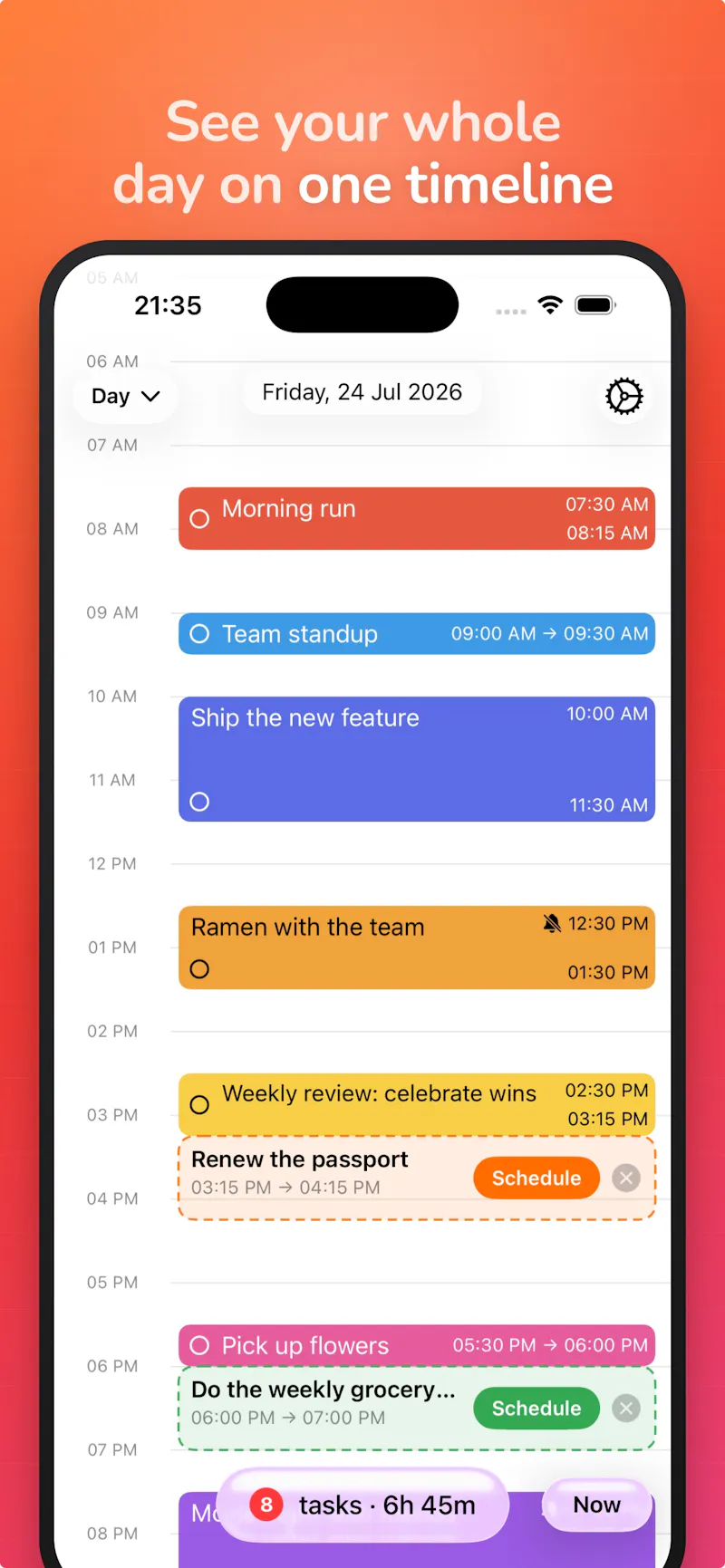 Accomplish: AI Day Planner screenshot 1