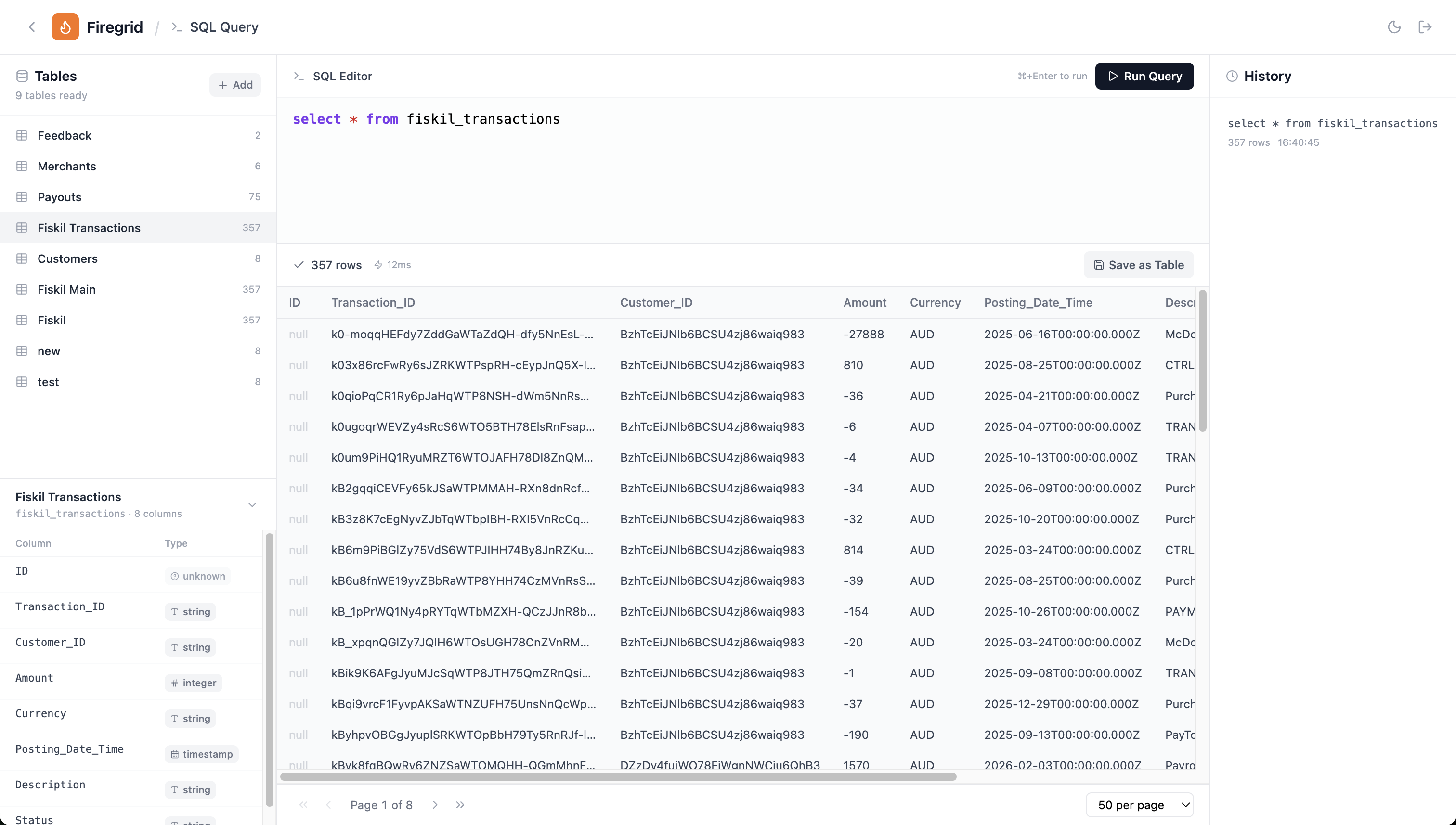 Firegrid - Firestore Table Builder - Screenshot 4 showing product features and functionality