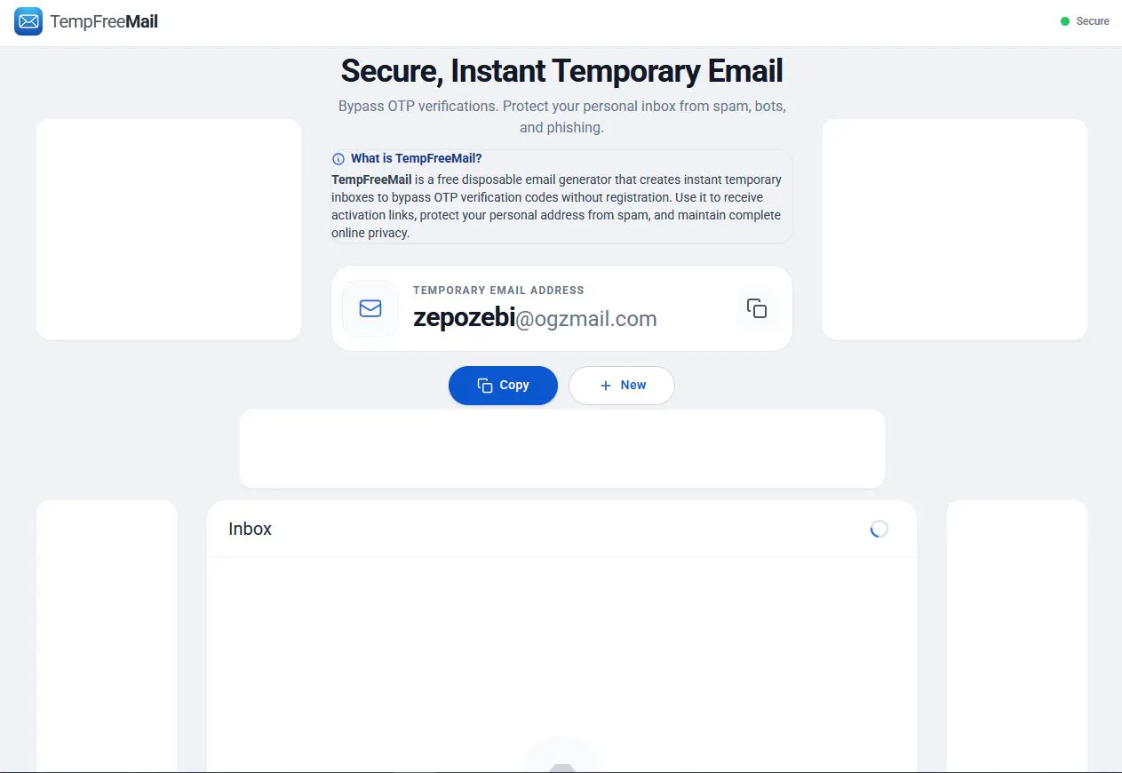 TempFreeMail: Disposable Email gallery image