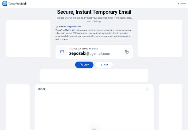 TempFreeMail: Disposable Email screenshot 1