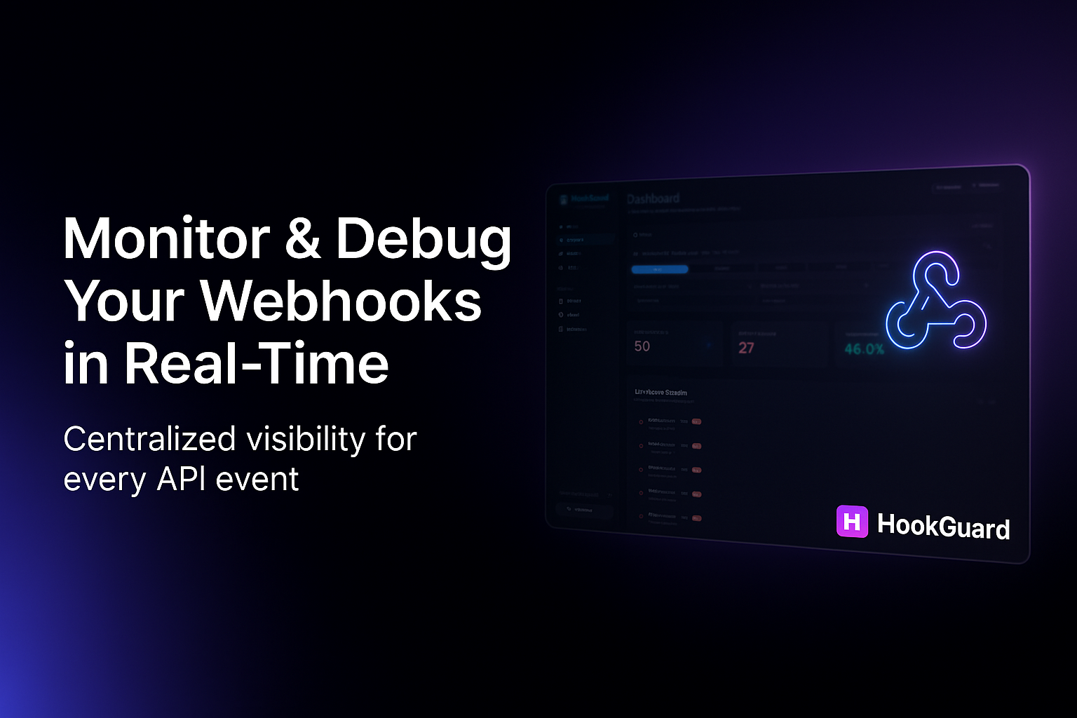 HookGuard-Webhook Reliability Layer(Beta - Screenshot 2 showing product features and functionality