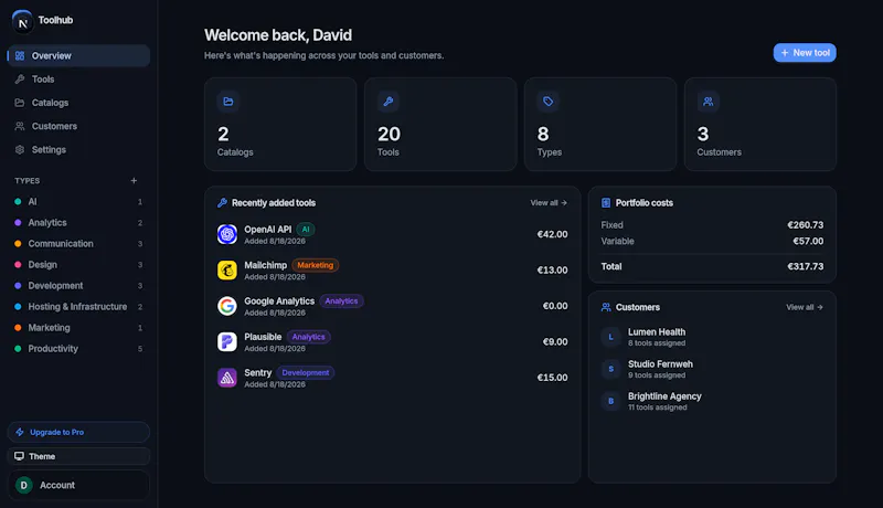 Toolhub screenshot 1