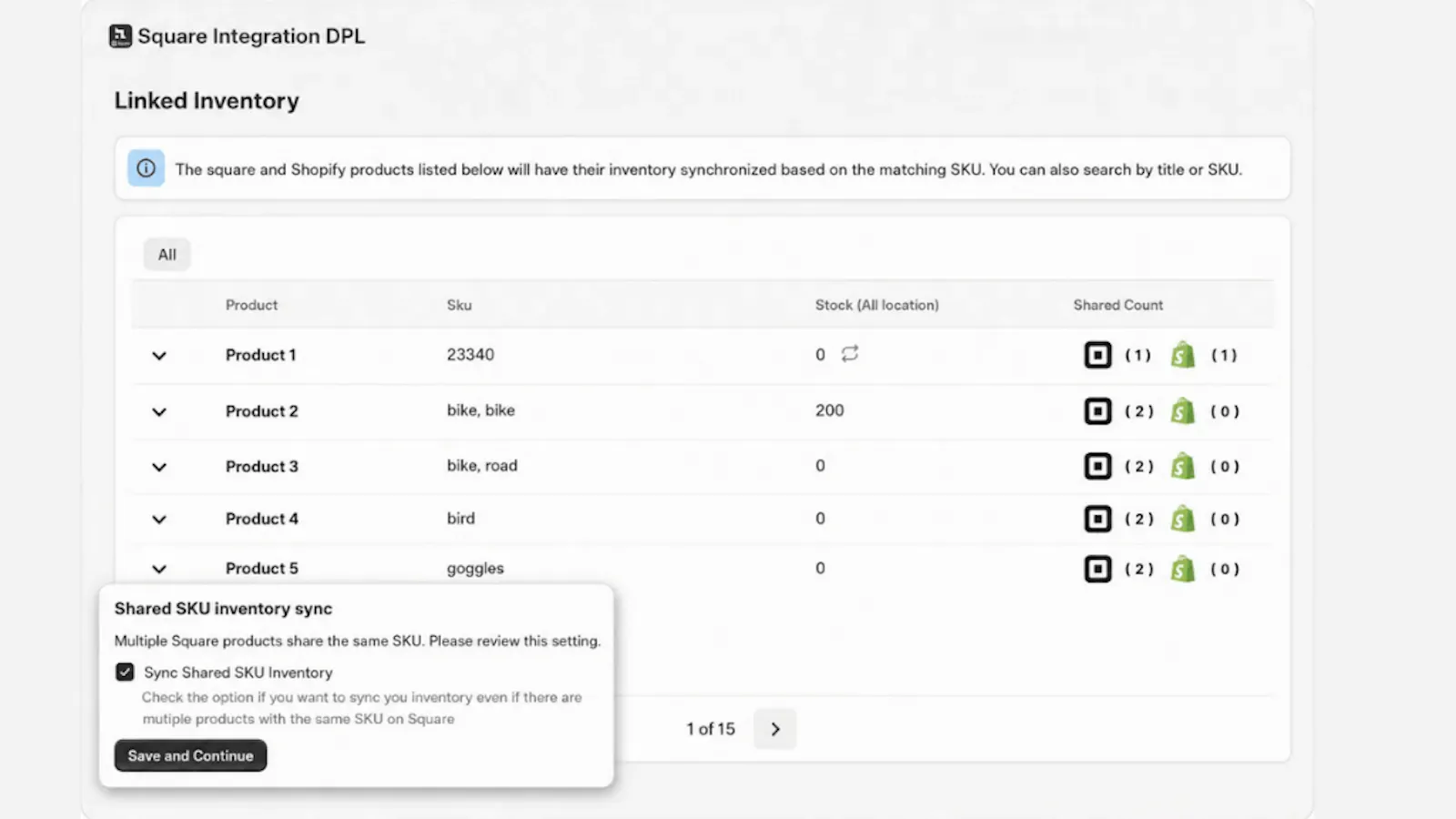 Shopify Square Integration DPL screenshot 3