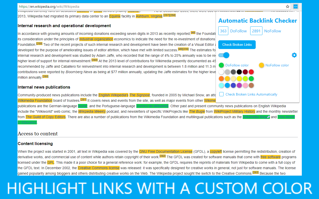 Automatic Backlink Checker gallery image