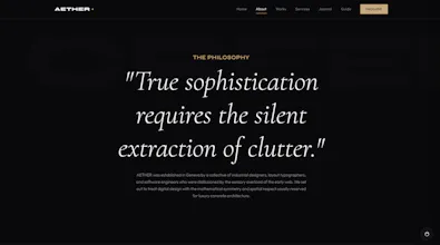 AETHER —Ultra Luxury Portfolio Template gallery image