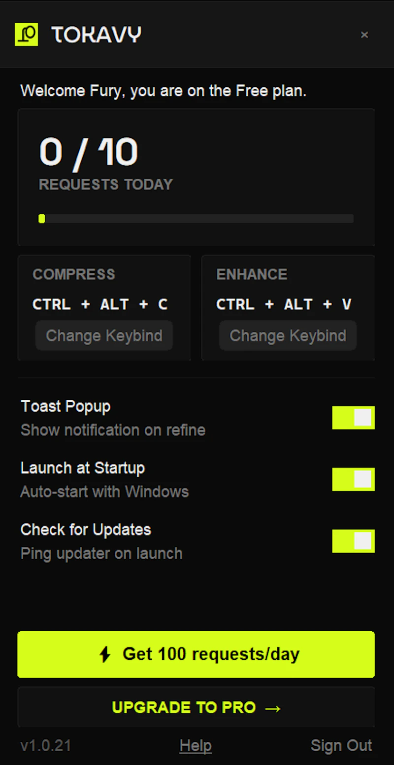 Tokavy — Less Tokens. Better Answers. screenshot 3