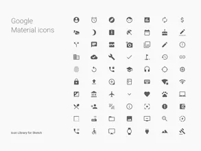 Google Material Icons – Library for Sketch gallery image