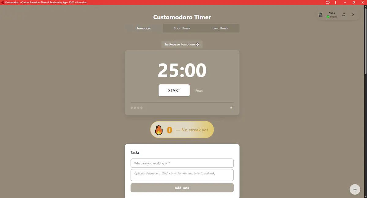 Customodoro Timer