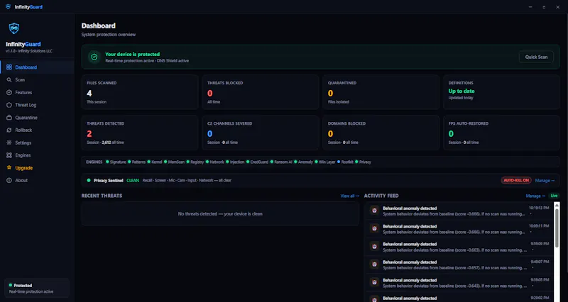 InfinityGuard screenshot 1