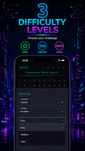 Cyberpunk Word Search gallery image