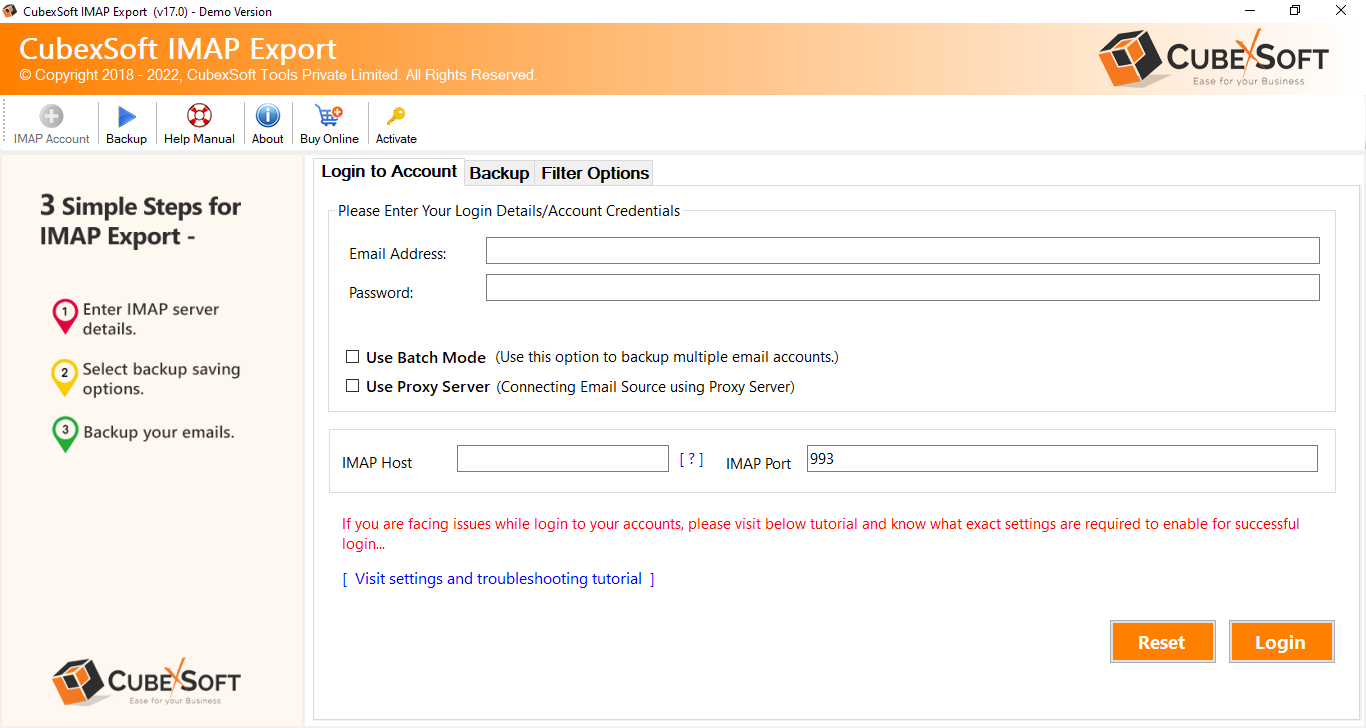 CUBEXSOFT IMAP BACKUP TROOL VOOR MAC & WIN media 1