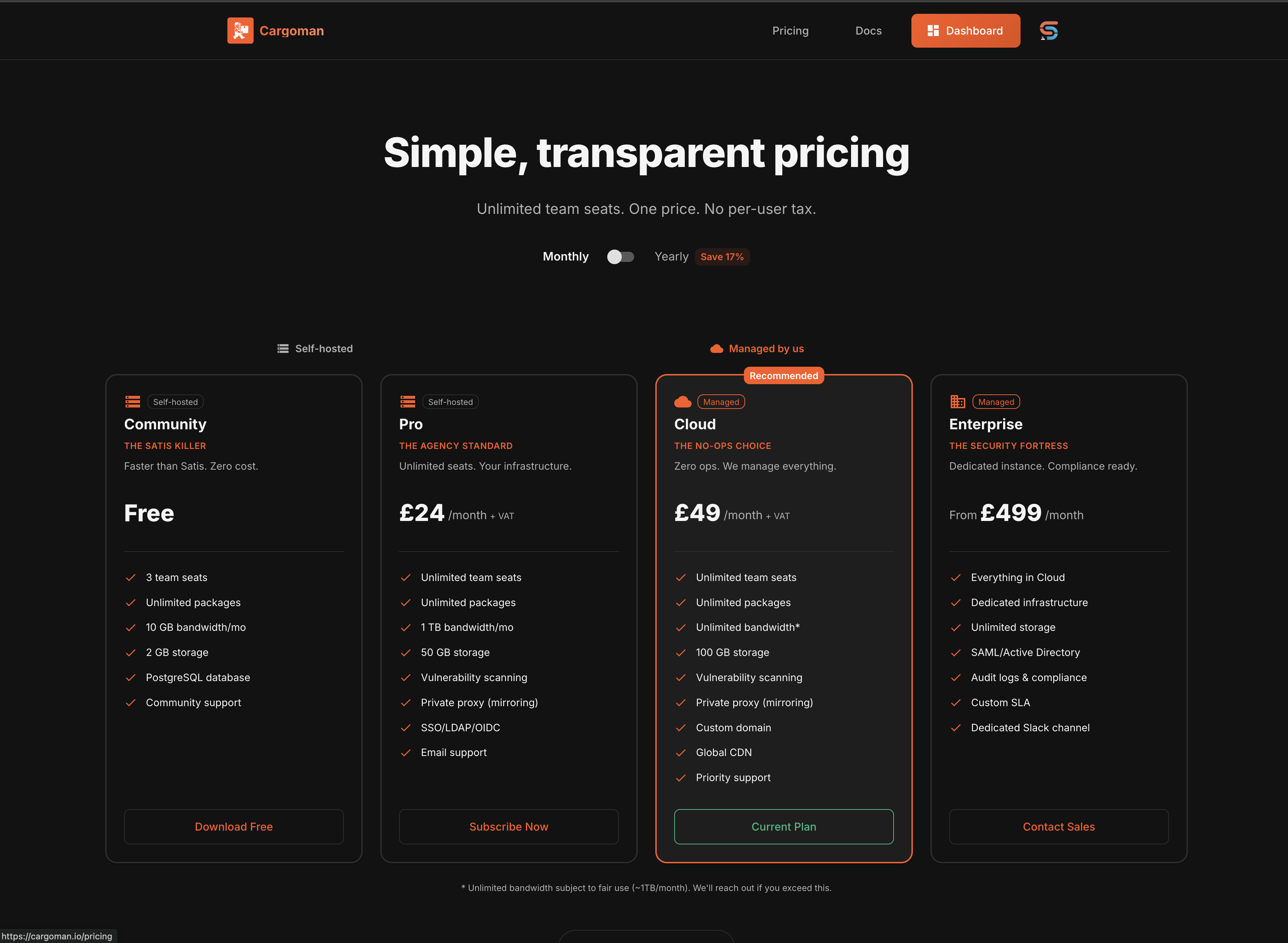 Cargoman - Screenshot 2 showing product features and functionality