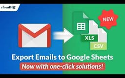Export Emails to Sheets by cloudHQ media 1