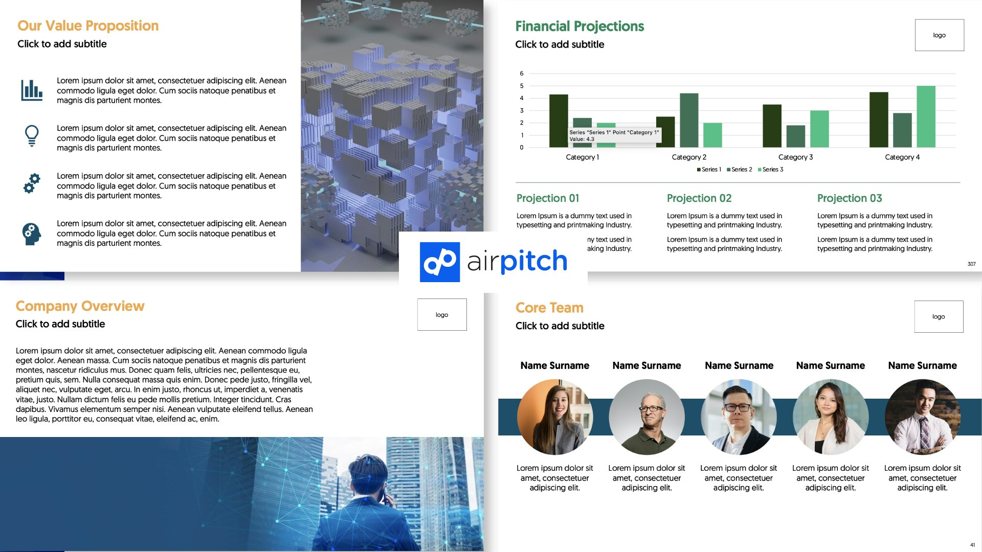 Ultimate Blockchain Pitch Deck Template gallery image