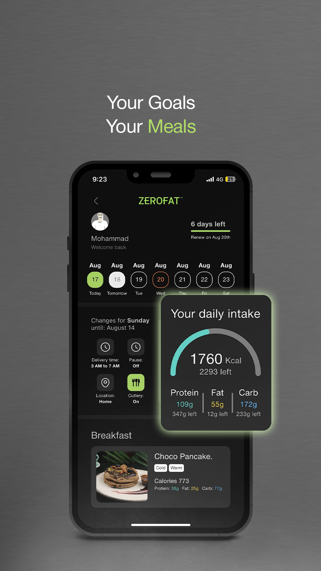 ZEROFAT - Screenshot 2 showing product features and functionality