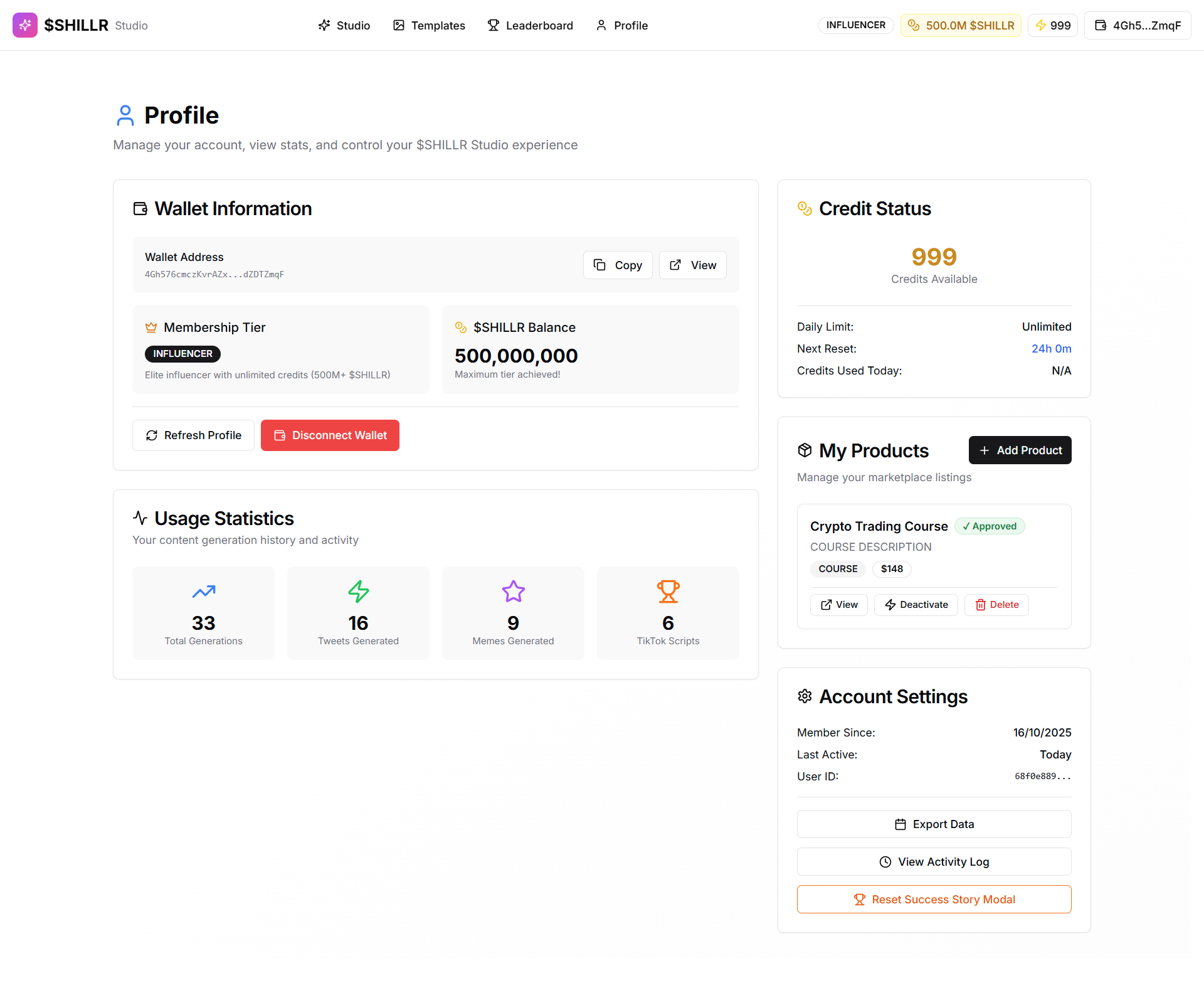 $SHILLR Studio gallery image