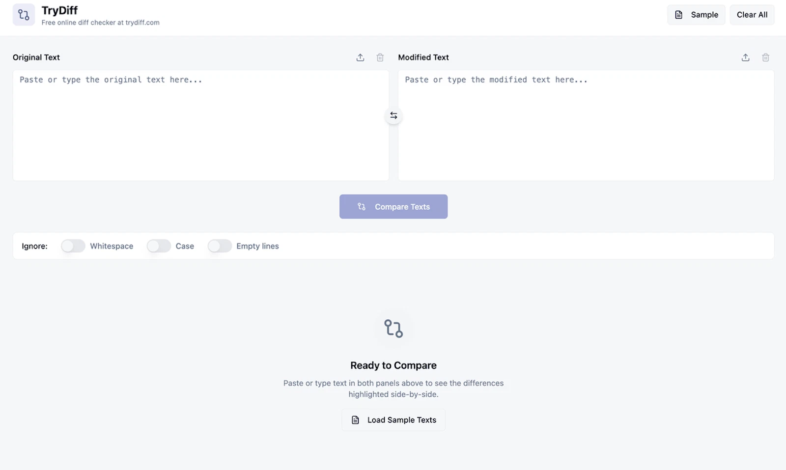 TryDiff screenshot 2