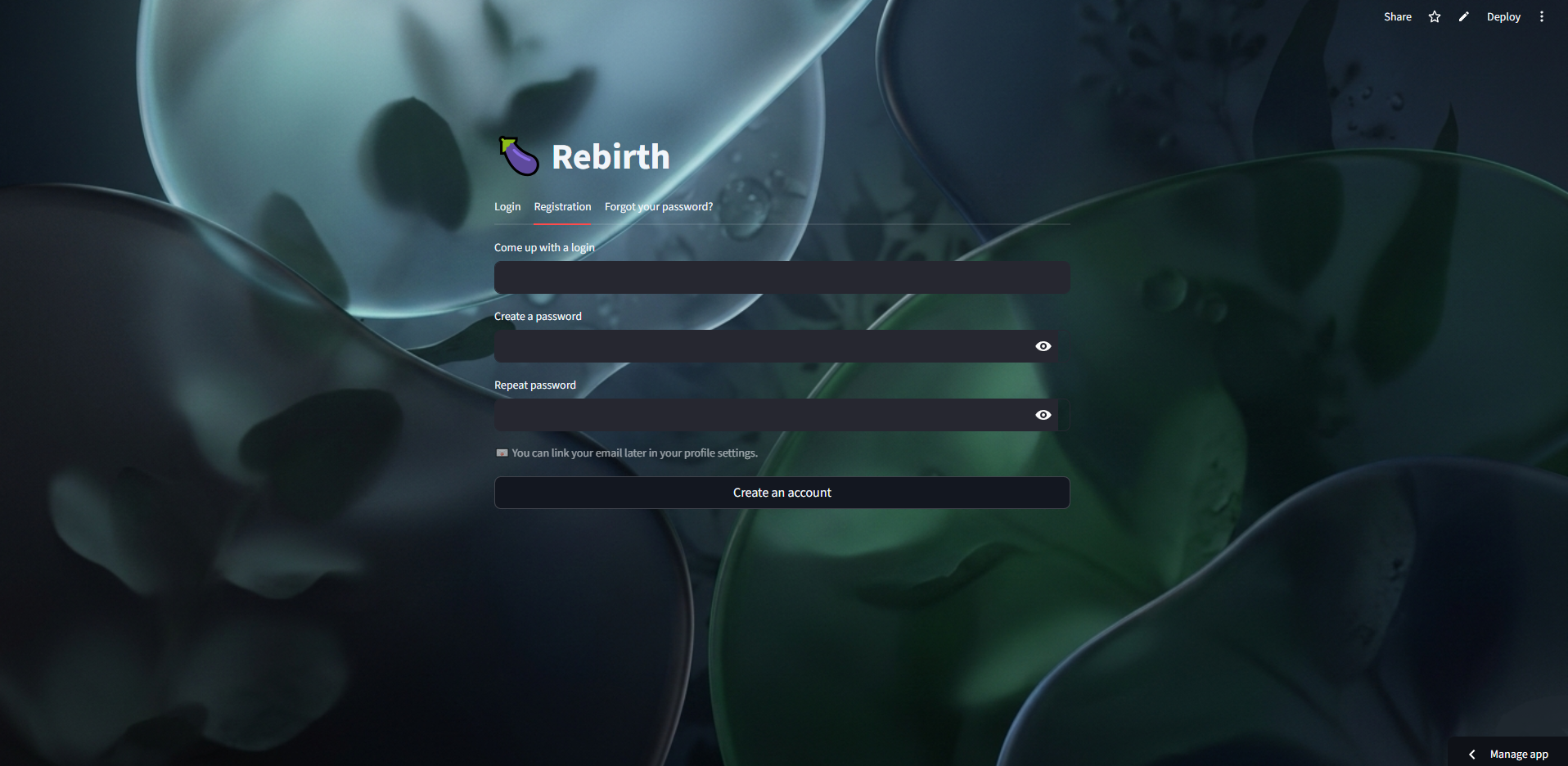 Rebirth - AI Nutritionist (Student Proj) gallery image