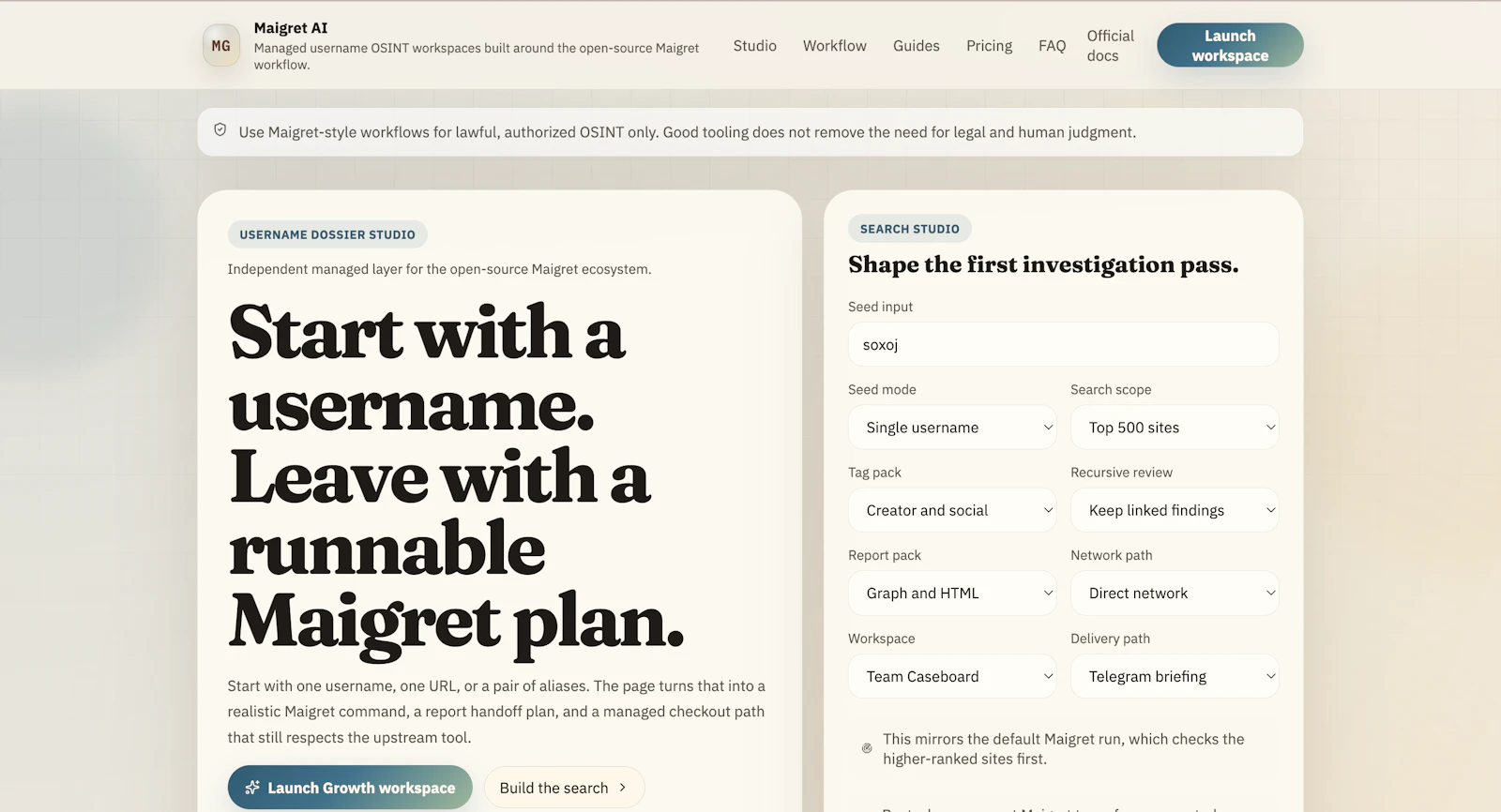 Maigret AI screenshot 1