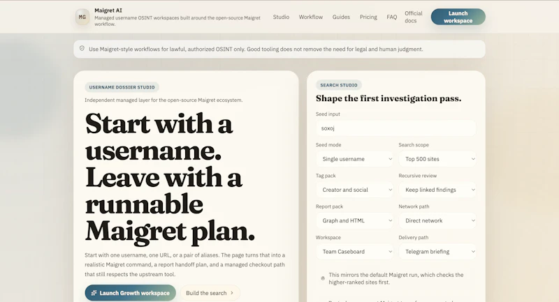 Maigret AI screenshot 1