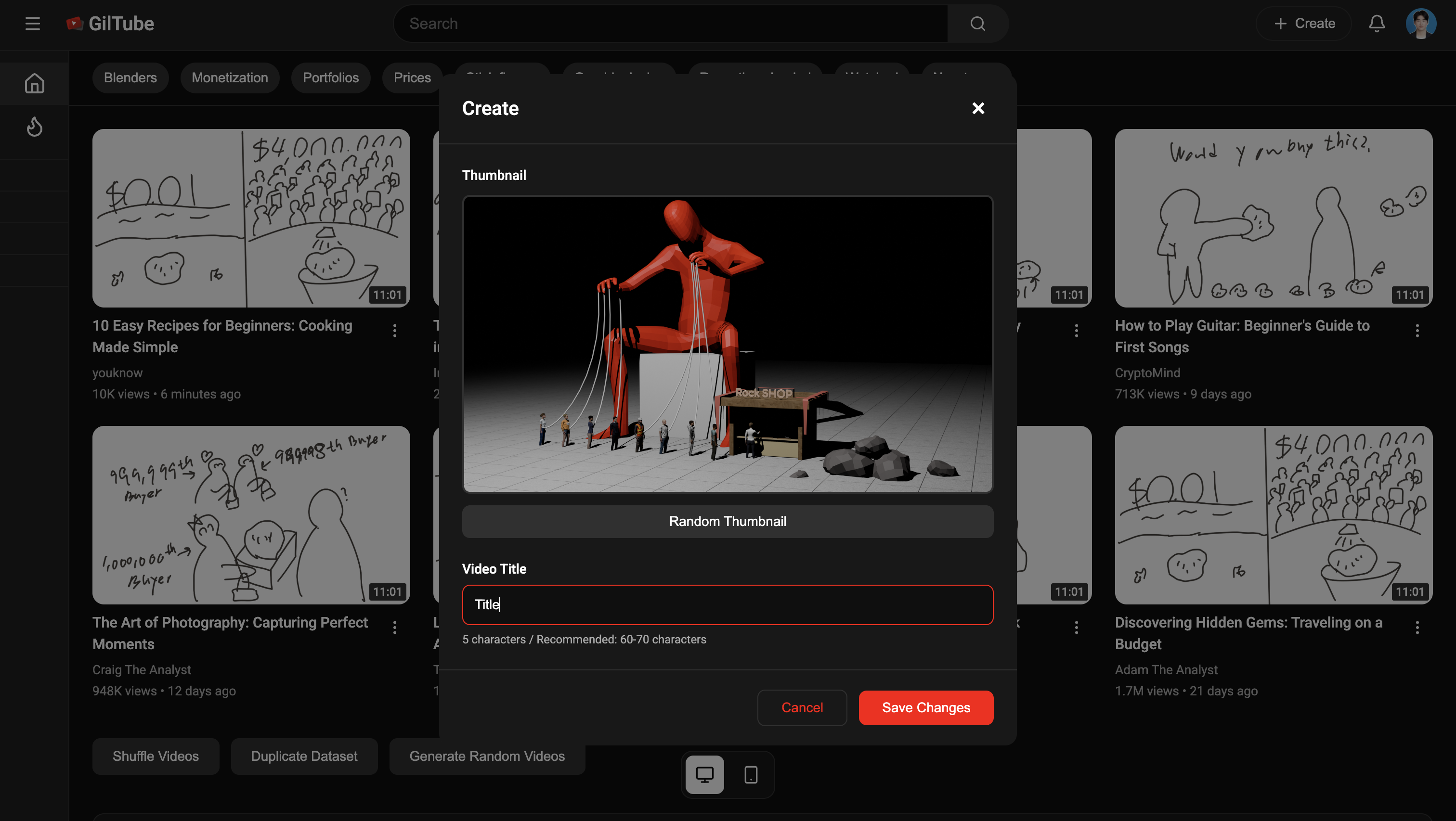 GilTube - Screenshot 2 showing product features and functionality