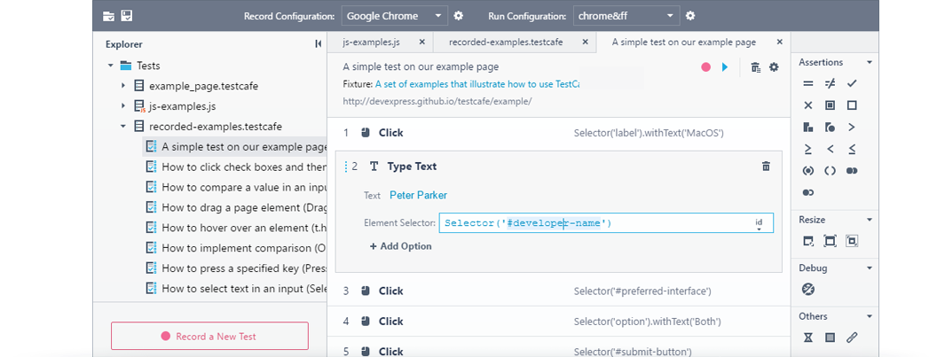 Testcafe Studio gallery image