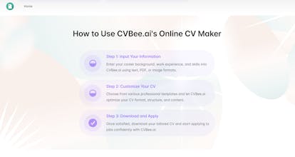 CVBee.ai: AI CV Maker Free Online gallery image