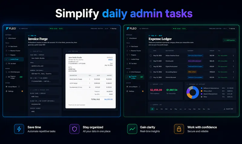 FLEO™ — Your freelance finance system screenshot 3