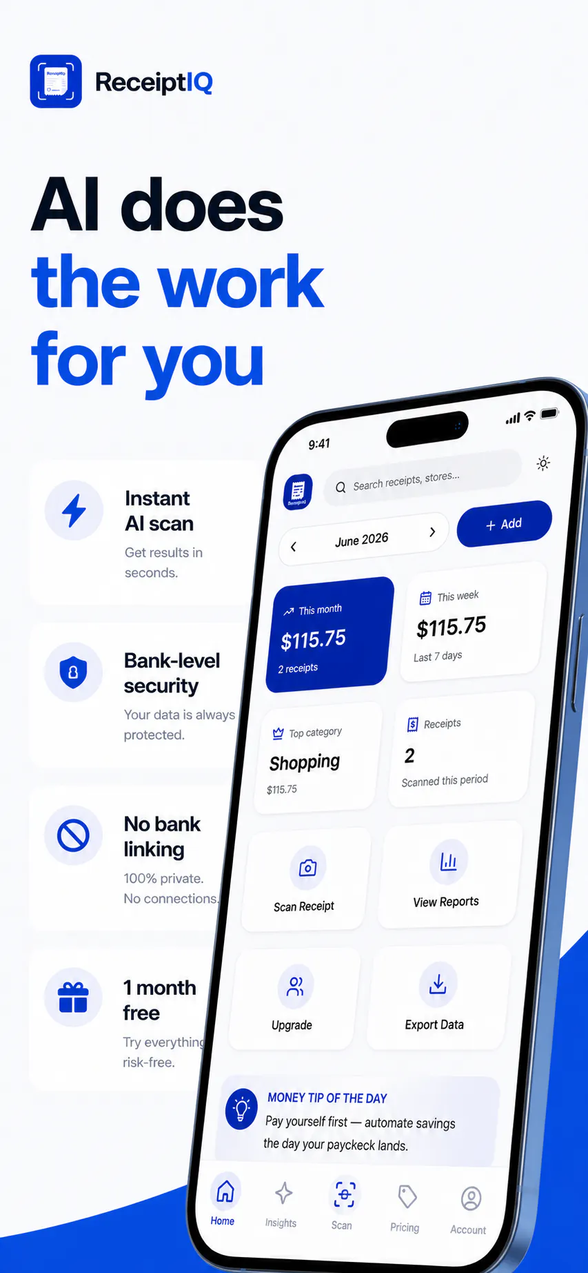 ReceiptIQ — Manage your money gallery image
