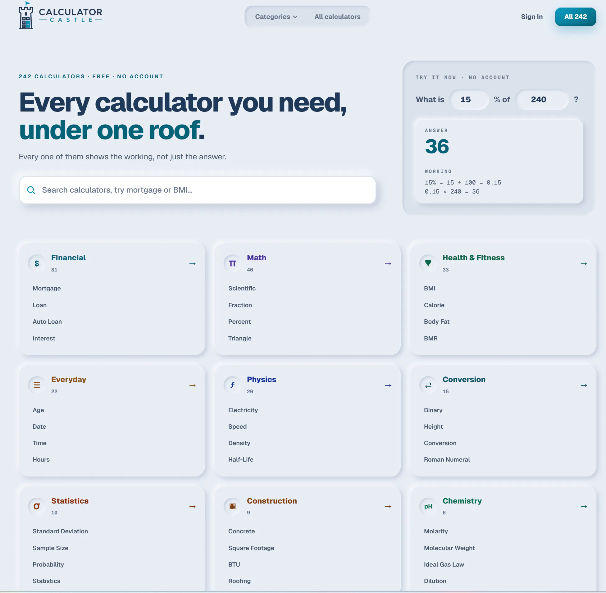 Calculator Castle  gallery image